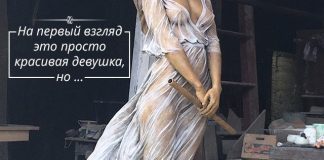 На первый взгляд это просто красивая девушка, но подойдя ближе, люди застывают в изумлении!