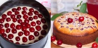 Не знаете, куда деть остатки кефира? Решение – шикарный пирог с вишней!