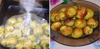 Очень вкусный картофель в рукаве – быстро, просто, без брызг и мытья плиты!
