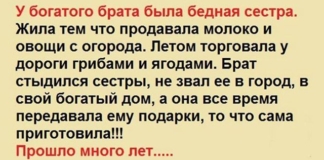 Сегодня мы хотим рассказать вам одну очень хорошую, хотя и краткую притчу о том, как у богатого брата была бедная сестра