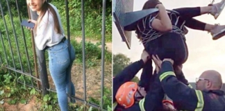 25 невезучих девушек, которых угораздило застрять в странных местах самым нелепым образом