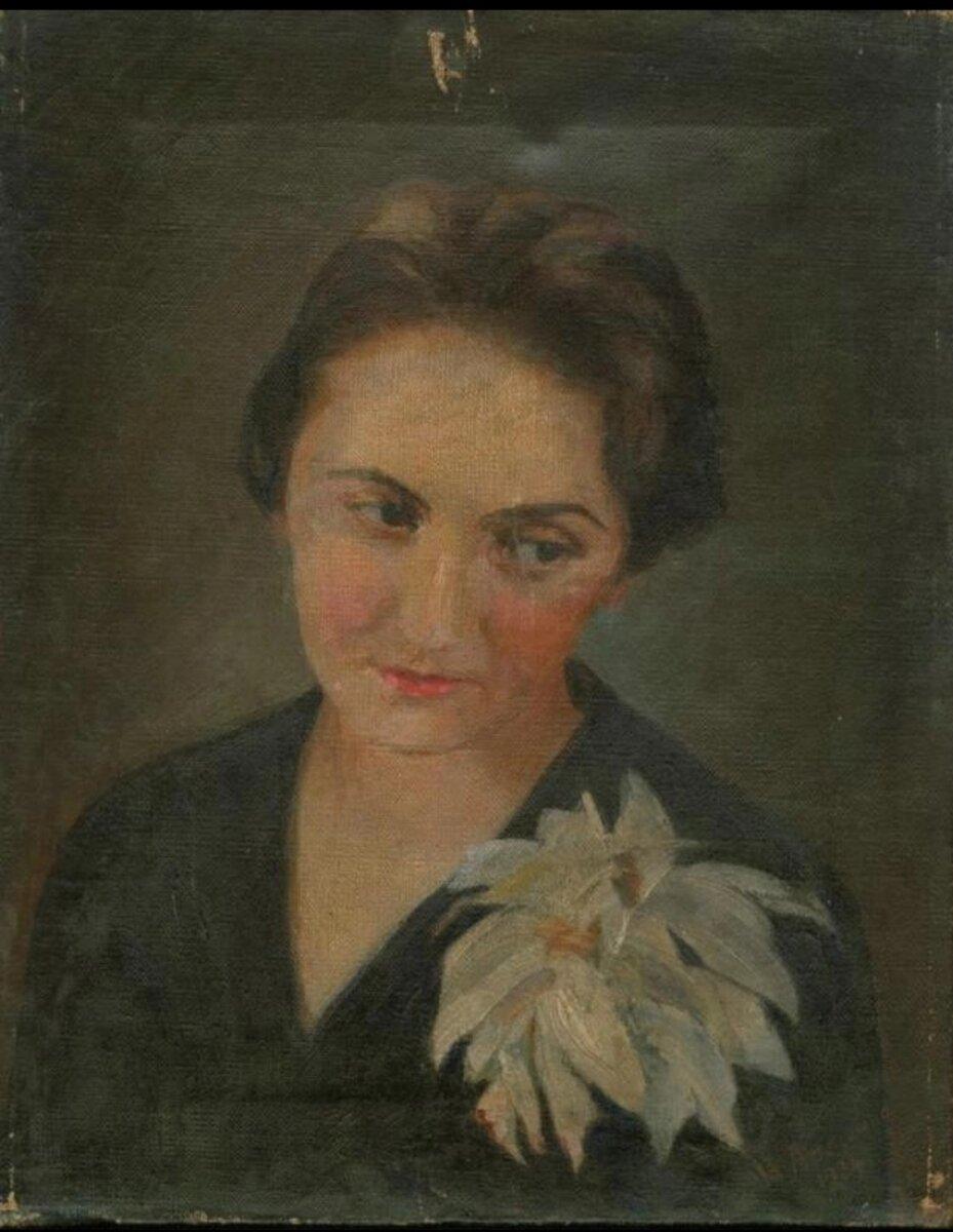 Портрет Ольги Ваксель, художник В.Лапшина