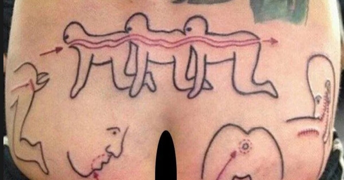 13 самых ужасных татуировок.