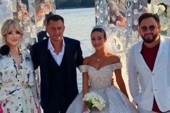 Большая свадьба Павла Прилучного и недовольное лицо Агаты Муцениеце, его бывшей жены