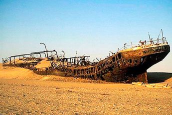 Исчезнувший 500 лет назад корабль нашли посреди пустыни Намибии