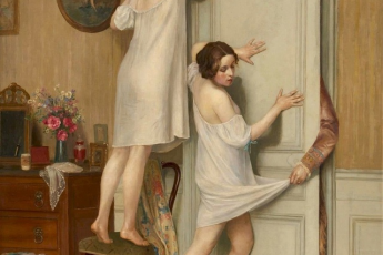 Юные дамы и священники: пикантные сюжеты на полотнах Виктора Маре-Милтона