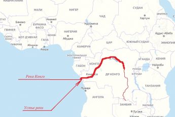 Показываю откуда в реке Конго глубина более 3 километров